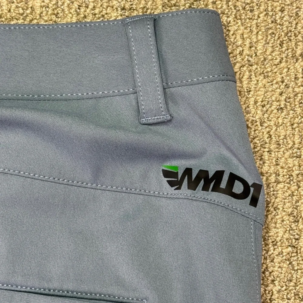 WMLD1 Men's Performance Pants Blue Grey Stretch Technical Golf Trousers 34x34